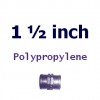 Polypropylene 1 1/2 inch Fittings